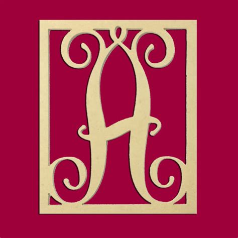 14 Monogram Capital Letters Unfinished Diy Wood Craft Cutout To Sell A