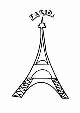 Paris France Coloring Pages Eiffel Tower French Printable Traceable Clipart Drawing Cliparts Print Flower Roses Outline Getcolorings Color Getdrawings Library sketch template