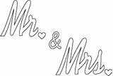 Coloring Wedding Mrs Mr Pages Sheets Printable Activity Sign sketch template