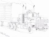 Kenworth W900 Sketch Pages 1978 Cabover Deviantart Coloring Ink Template Paintingvalley sketch template