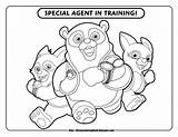 Agent Secret Pages Coloring Getcolorings Oso sketch template