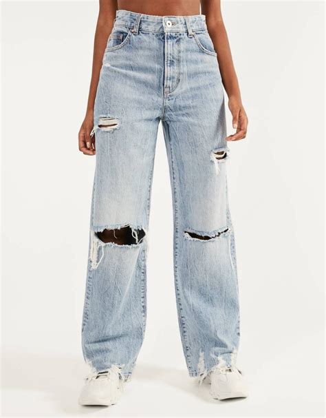 ripped  jeans discover     items  bershka   products  week