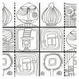 Hundertwasser Coloriage sketch template