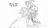 Coloring Pages Beast Beauty Bonjour Say These D23 Belle Click sketch template