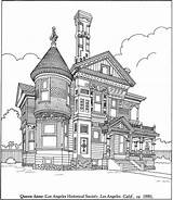 Coloring Pages Victorian Drawing House Realistic Adults Houses Adult Colouring Homes Color Challenging Printable Books Book Print Scenic Sheets Sketching sketch template
