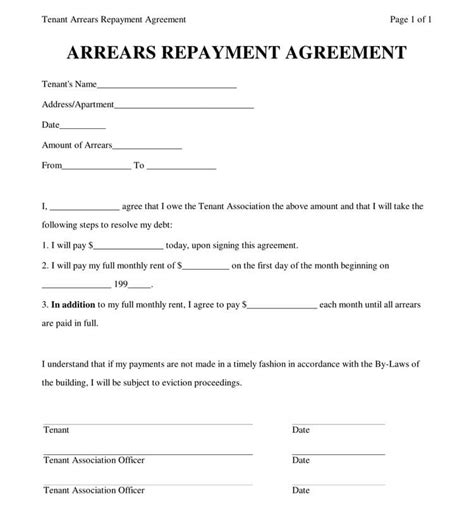 repayment letter template