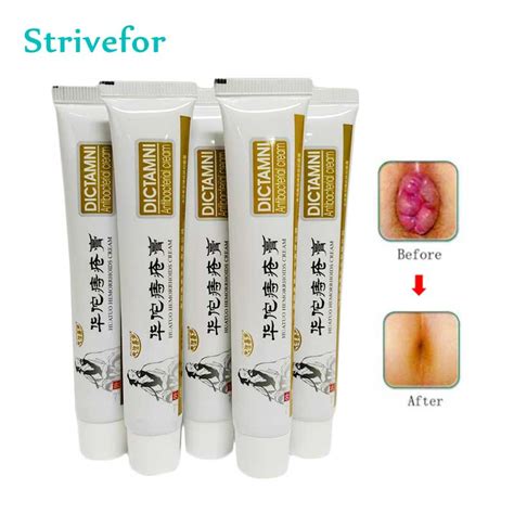 5pcs hemorrhoids treatment cream mixed external internal anal fissure