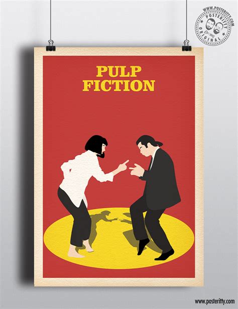 Pulp Fiction Minimalist Movie Poster — Posteritty