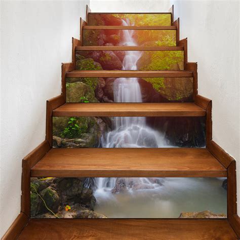 3d stairs tile risers mural vinyl decal wallpaper stickers decor decals