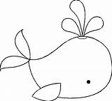 Whale Outline sketch template