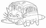 Catbus Deviantart 지브리 Ghibli Studio 토토로 Totoro 색칠 공부 Choose Board 그림 Miyazaki 출처 sketch template