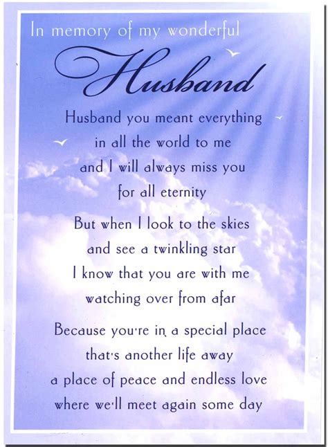 funeral poems  husband