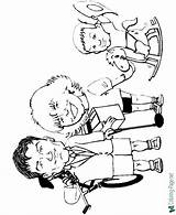Coloring Pages Children Kids Printable Family sketch template