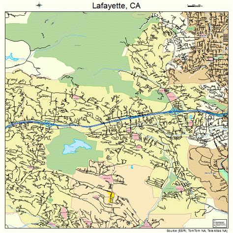 lafayette california street map