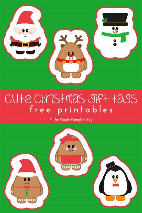 cute christmas gift tags  printables