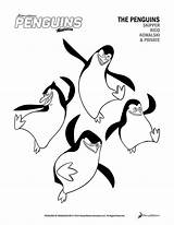 Penguins Madagascar Coloring Pages Printable Sheets Activity Activities Dreamworks Penguin Movie Print Giveaway Dvd Kids Easter Version Fun March Toys sketch template