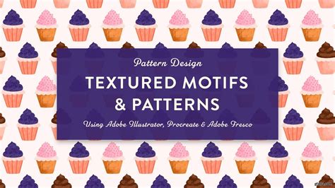 pattern design textured motifs patterns  adobe illustrator