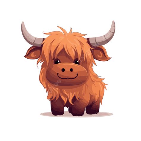 highland cows png vector psd  clipart  transparent background
