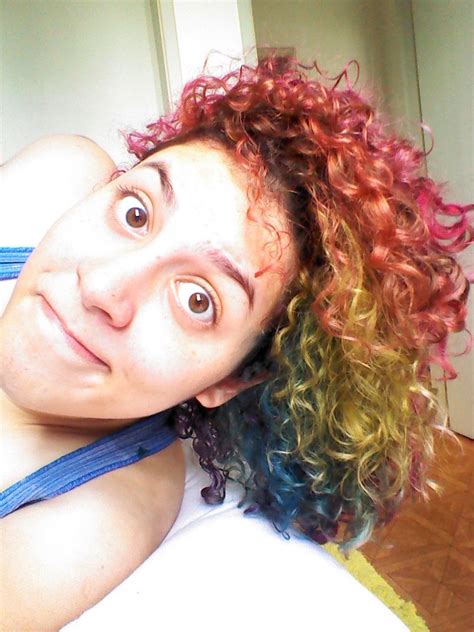 My Rainbow Curly Hair ♥ Curly Hair Styles Hair Color Hair Styles
