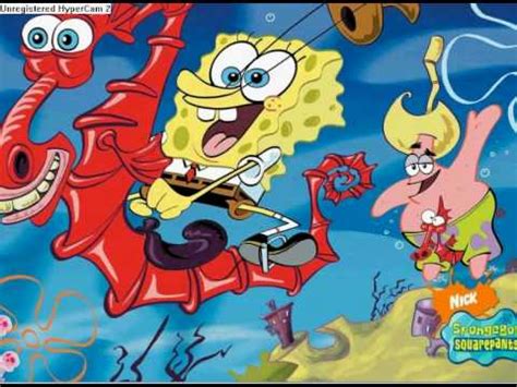 spongebob rides  red sea horse weird youtube