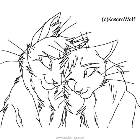 warrior cat coloring pages artwork  kasarawolf xcoloringscom