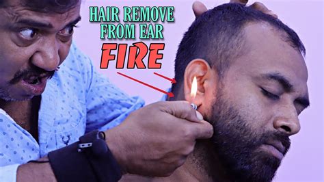 hair remove from ear head massage with loud neck crack asim s swag