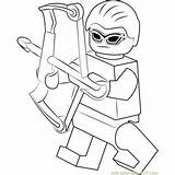 Hawkeye Lego Coloring Pages Kids Coloringpages101 Hawk sketch template