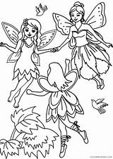Coloring Fantasy Pages Kids Fairies Coloring4free Related Posts sketch template