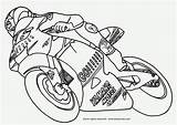 Coloring Moto Gp Pages Motorcycle Printable Colouring Motor Bike sketch template