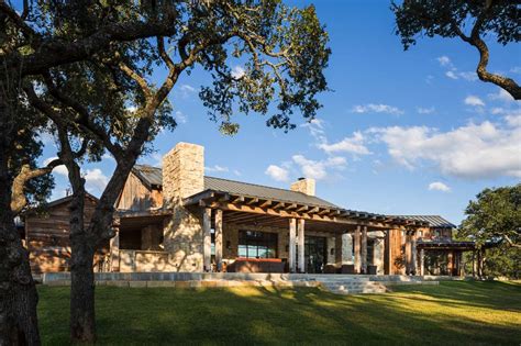 modern rustic barn style retreat  texas hill country ranch house ranch house designs