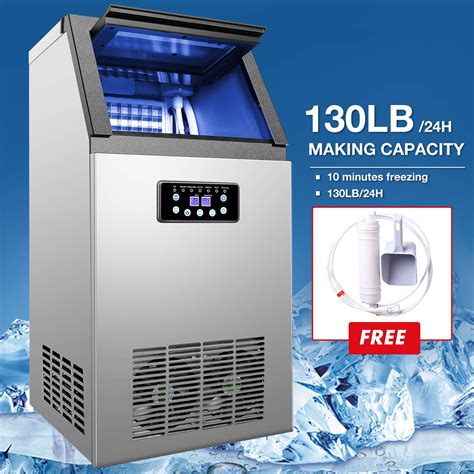 built  stainless steel commercial lbsh ice maker portable ice machine walmartcom