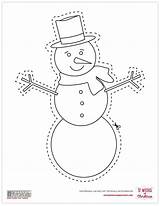 Snowman Cutouts Template Cutout Frosty Botanicalpaperworks Snowmen sketch template