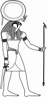 Coloring Egypt Ancient Statue Symbol Egyptian Pages Wecoloringpage sketch template