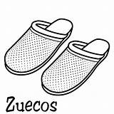 Zuecos sketch template
