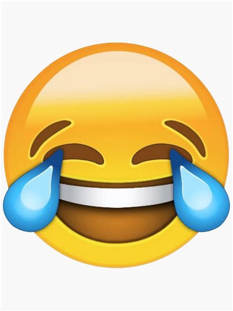 laughing emoji sticker  sale  hwiteman redbubble