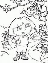 Coloring Nick Pages Jr Letscolorit Dora Explorer sketch template