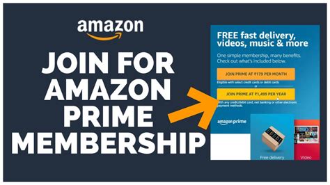 join amazon prime membership  amazon prime subscription tutorial youtube
