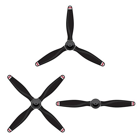 aircraft propeller group   blades  vector art  vecteezy
