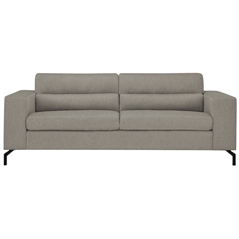 knox light gray fabric sofa
