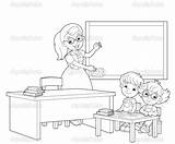 Classroom Coloring Children Colouring Kids Illustration Ausmalbilder Stock Book Google Klassenzimmer Search Pages Exercises Class Ausmalbild Room Pinnwand Auswählen Onlycoloringpages sketch template
