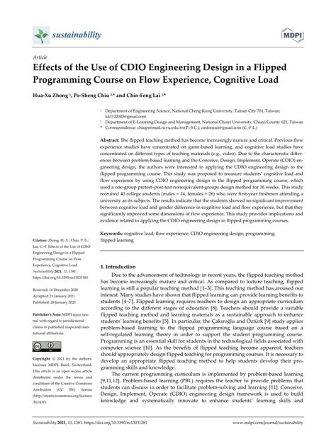 effects     cdio engineering design   flipped