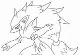 Zoroark sketch template