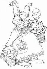 Bunny Easter Coloring Pages Sheets sketch template