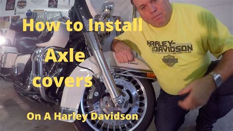 front axle cover install harley davidson youtube