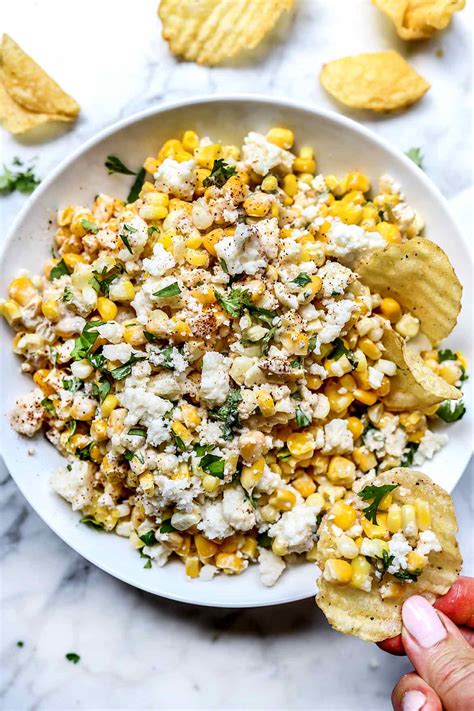 mexican corn dip hot  cold foodiecrush