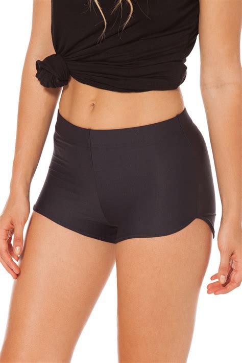 fashion spandex elastic waist sport shorts women fintess ladies workout