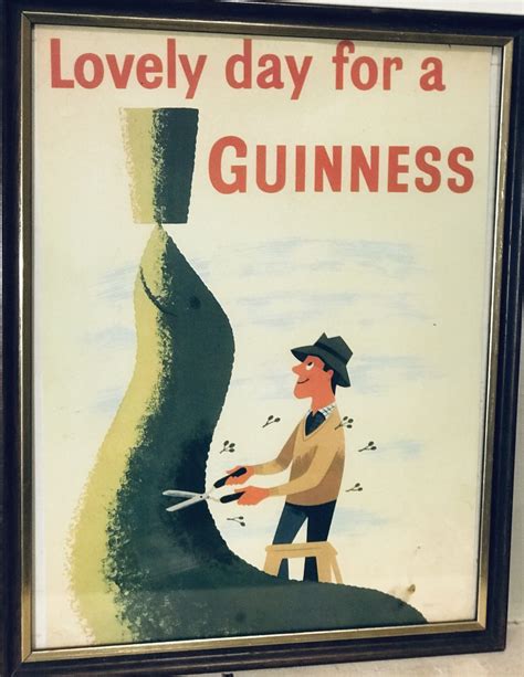 lovely day   guinness retro advert  irish pub emporium
