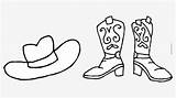 Cowboy Hd Vaquero Boot Pngitem Dibujar sketch template