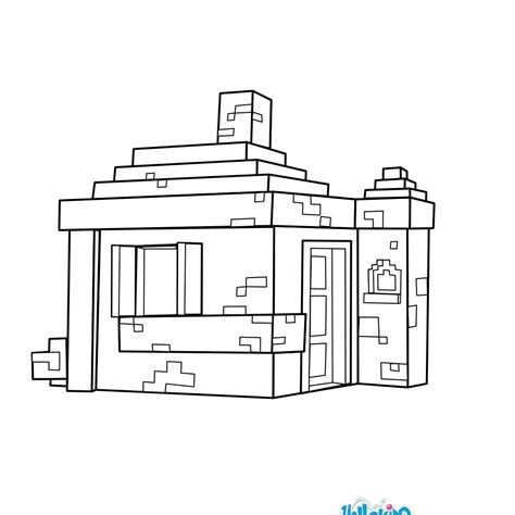 house coloring page  minecraft video game  minecraft content