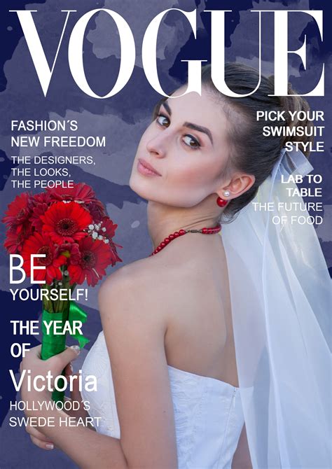 vogue magazine cover template
